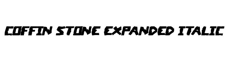 Coffin Stone Expanded Italic  免费字体下载