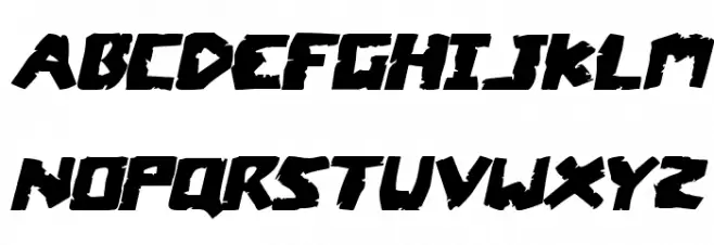Coffin Stone Expanded Italic 字体 大写