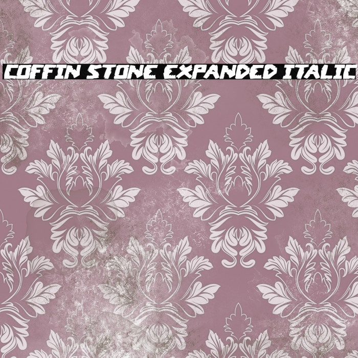 Coffin Stone Expanded Italic Example 1