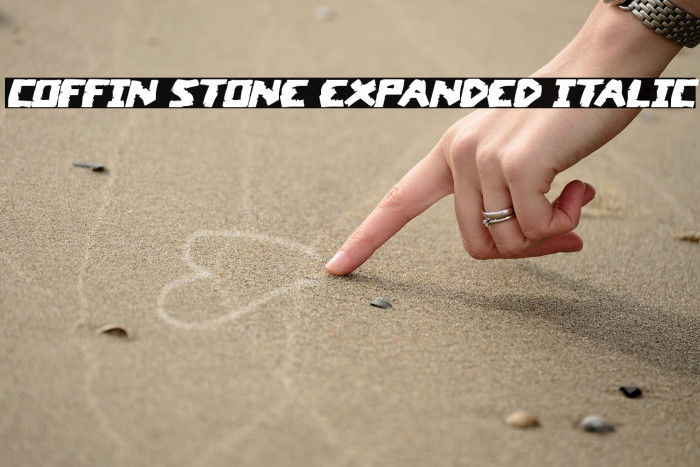 Coffin Stone Expanded Italic Example 3
