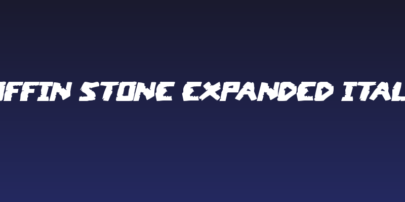Coffin Stone Expanded Italic Social Header