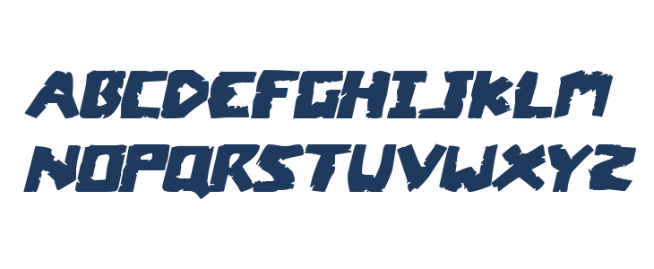 Coffin Stone Expanded Italic Lowercase