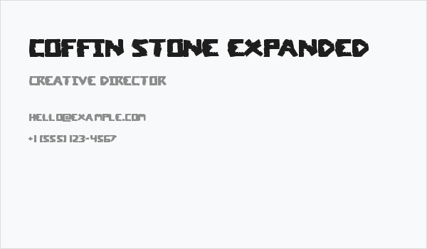 Coffin Stone Expanded Business Card