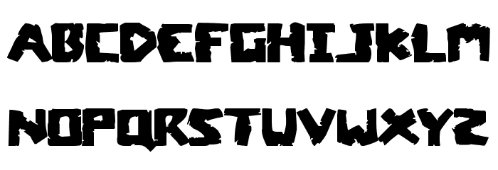 Coffin Stone Expanded Font LOWERCASE
