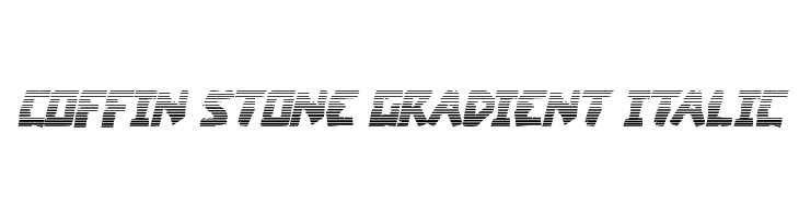 Coffin Stone Gradient Italic  免费字体下载