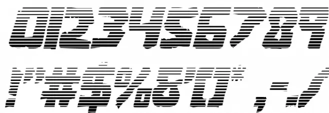 Coffin Stone Gradient Italic Font OTHER CHARS