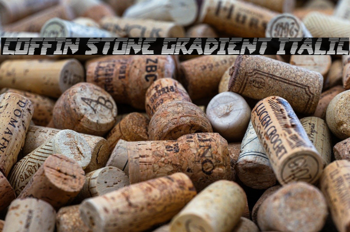 Coffin Stone Gradient Italic Example 1