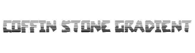 Coffin Stone Gradient  font caratteri gratis