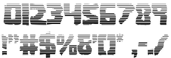 Coffin Stone Gradient Font OTHER CHARS