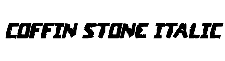 Coffin Stone Italic  les polices de caractères gratuit tlcharger