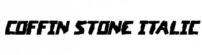 Coffin Stone Italic  font caratteri gratis