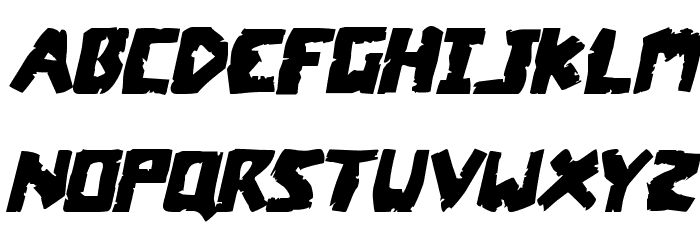 Coffin Stone Italic Font LOWERCASE