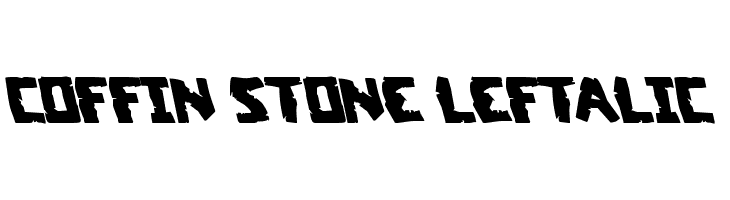 Coffin Stone Leftalic  Frei Schriftart Herunterladen