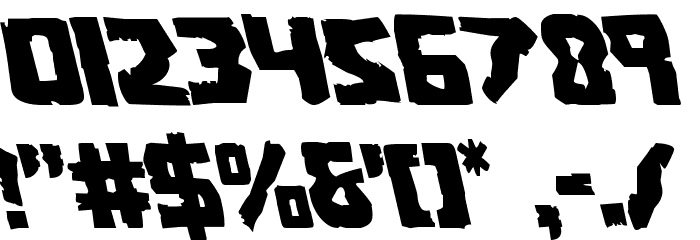 Coffin Stone Leftalic Font OTHER CHARS
