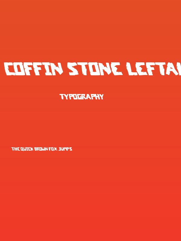 Coffin Stone Leftalic Poster