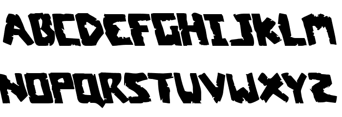 Coffin Stone Leftalic Font LOWERCASE