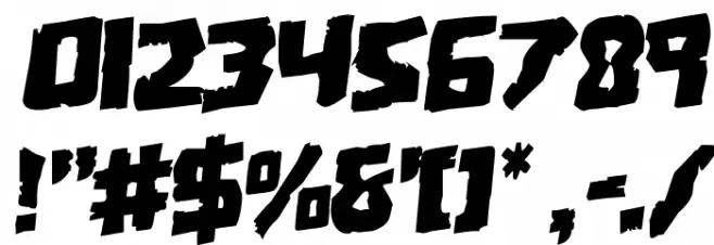 Coffin Stone Rotalic Font OTHER CHARS