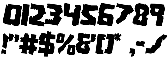 Coffin Stone Rotated 2 Font OTHER CHARS
