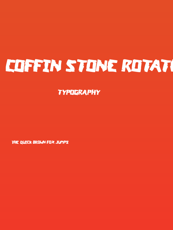 Coffin Stone Rotated 2 Poster
