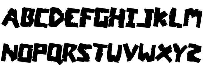 Coffin Stone Rotated 2 Font LOWERCASE