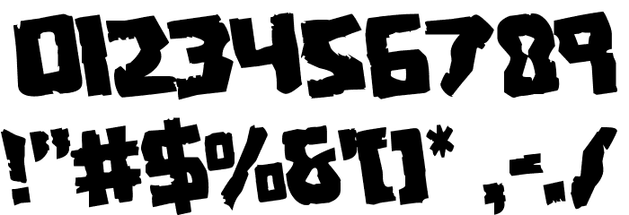 Coffin Stone Rotated Font OTHER CHARS
