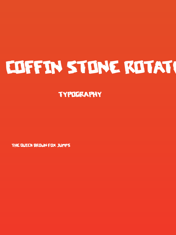 Coffin Stone Rotated Poster