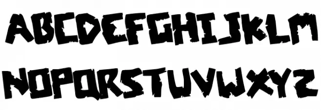 Coffin Stone Rotated 字体 小写