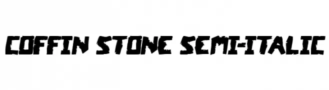 Coffin Stone Semi-Italic  Fuentes Gratis Descargar
