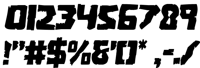 Coffin Stone Semi-Italic Font OTHER CHARS