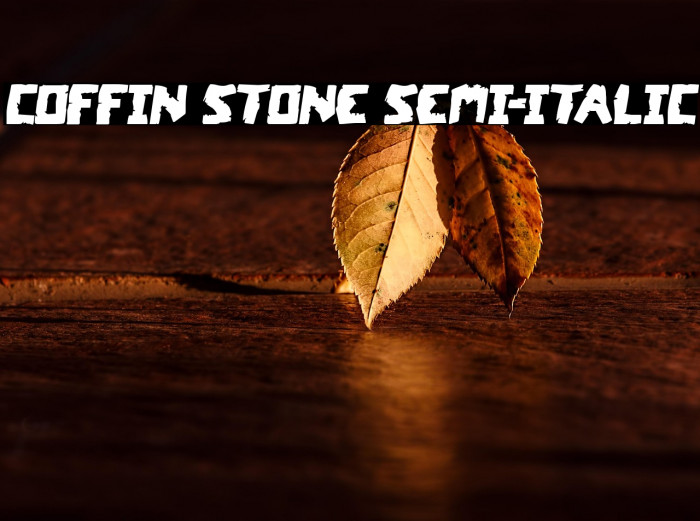 Coffin Stone Semi-Italic Example 1