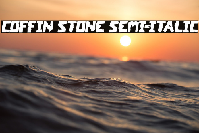 Coffin Stone Semi-Italic Example 2
