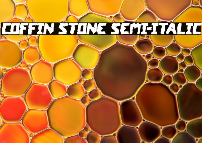 Coffin Stone Semi-Italic Example 3