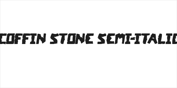 Coffin Stone Semi-Italic Logo