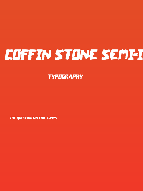 Coffin Stone Semi-Italic Poster