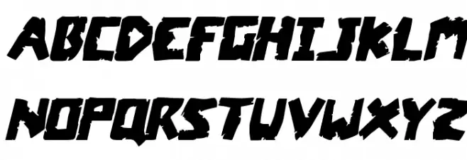 Coffin Stone Staggered Italic خط أحرف كبيرة