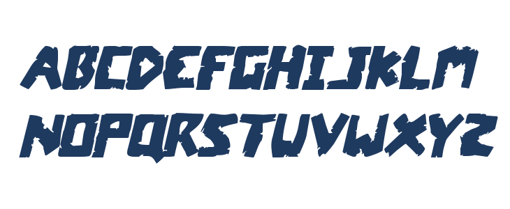 Coffin Stone Staggered Italic Lowercase