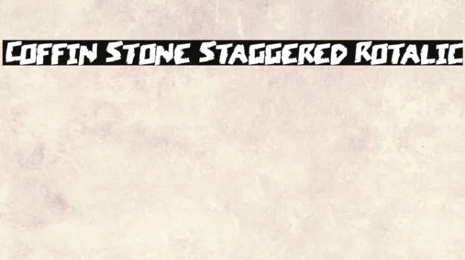Coffin Stone Staggered Rotalic Example 1