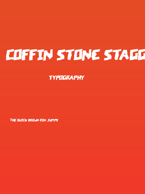 Coffin Stone Staggered Rotalic Poster