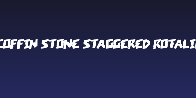 Coffin Stone Staggered Rotalic Social Header