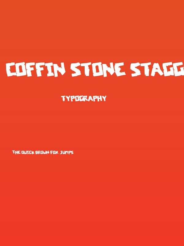 Coffin Stone Staggered Rotated Poster