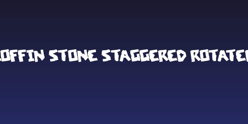 Coffin Stone Staggered Rotated Social Header