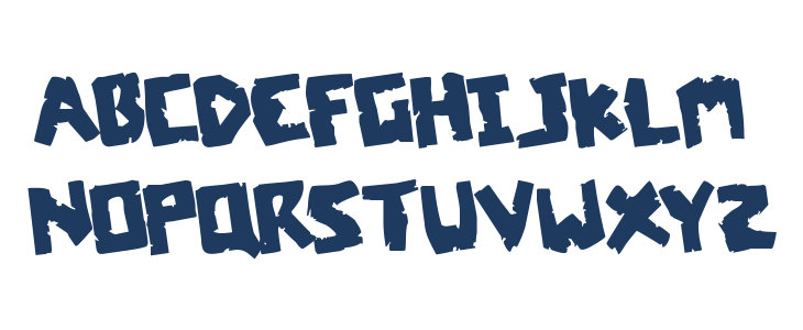 Coffin Stone Staggered Rotated Lowercase