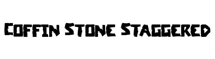 Coffin Stone Staggered  フリーフォントのダウンロード