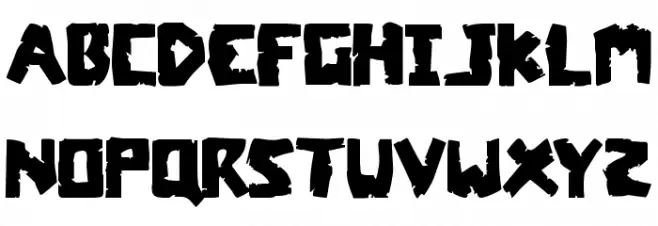 Coffin Stone Staggered Fonte MAIÚSCULAS