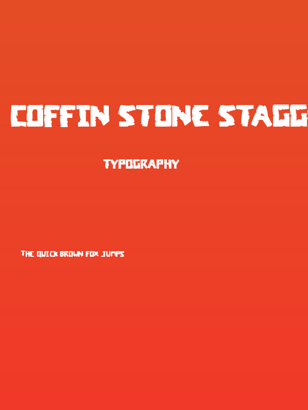Coffin Stone Staggered Poster