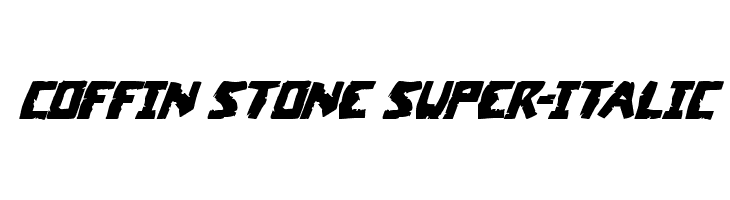 Coffin Stone Super-Italic  Fuentes Gratis Descargar