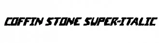 Coffin Stone Super-Italic  Fuentes Gratis Descargar