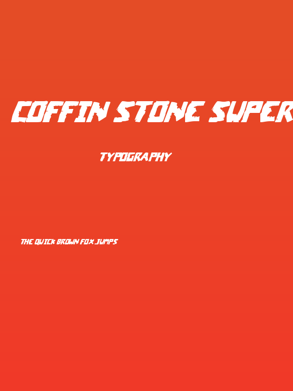Coffin Stone Super-Italic Poster