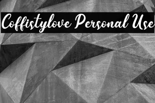 Coffistylove Personal Use Font examples