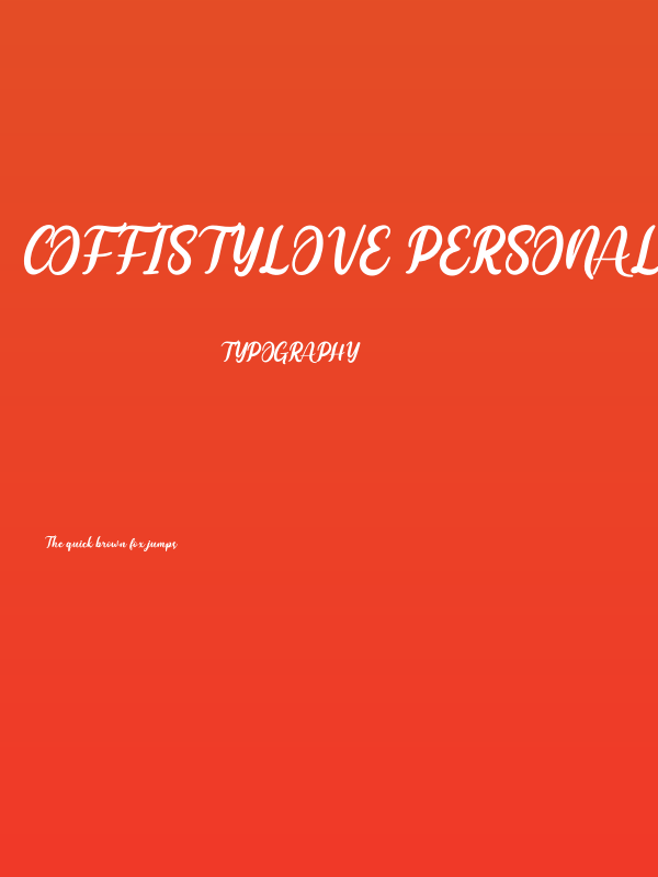 Coffistylove Personal Use Poster